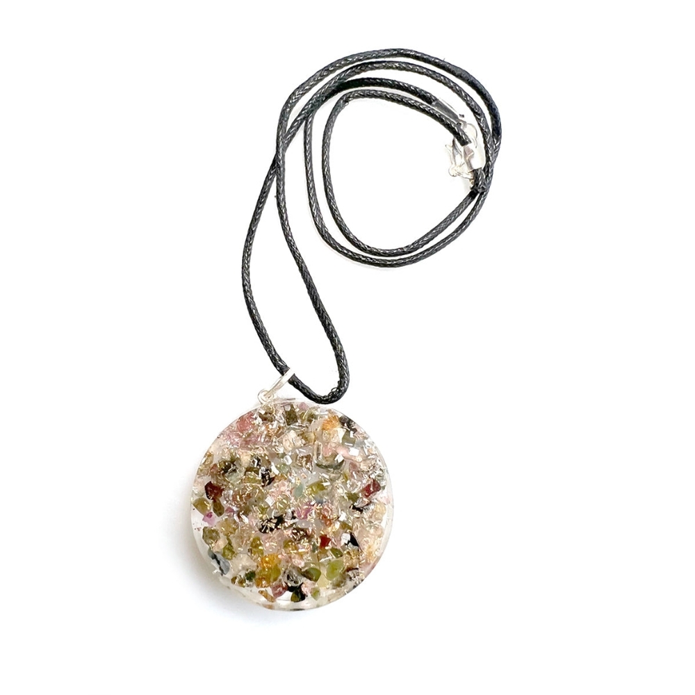Orgone Multi Stone Disk Necklace